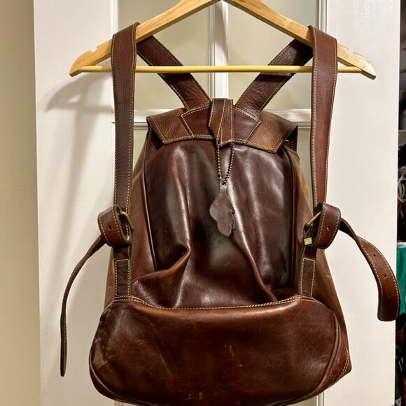 roots vintage leather backpack - Picture 3 of 10